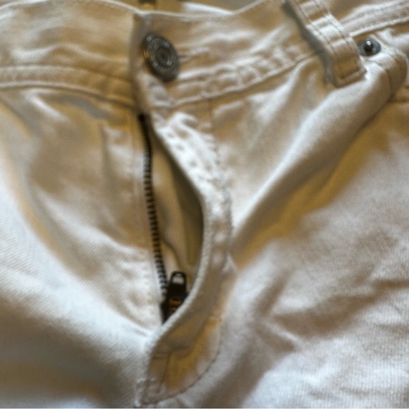 Vintage GAP Size 8 White Wide Leg Mom Jean Flared Jean Denim Street Destroyed - Picture 12 of 14